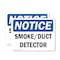 Signmission Smoke Duct Detector, 10 in W x Rectangle, Vinyl Decal OS-2PACK-NS-D-710-L-18349 - alternate 1